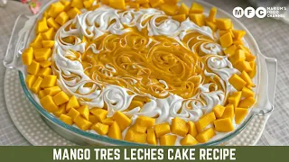 Mango Tres Leches Cake Recipe🤤 !!| No Baking No Cooking🌟 |10 minutes Mango Milk Cake Recipe 🥭🍰