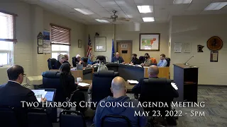 Two Harbors City Council Agenda Meeting - May 23, 2022 - 5pm