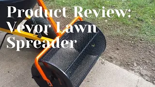 The Vevor Lawn Spreader. Hill Country Product Review:  Spreading peat moss with the lawn spreader.