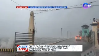 Super bagyong Karding, inaasahang magla-landfall ulit ngayong gabi sa Quezon-Aurora... | News Live