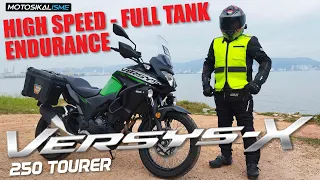 VERSYS-X 250 TOURER | HIGH SPEED - FULL TANK ENDURANCE TEST