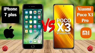 iPhone 7 plus Vs Xiaomi Poco X3 Pro || iPhone || Xiaomi || Technology HS