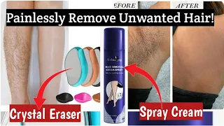 Crystal Hair Eraser and Urbanyog Hair Removal Spray Review & Demo