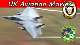 7 awesome low level passes from F-35 Lightnings & Grim Reaper F-15 Eagles - Mach Loop Wales [4K]