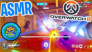 ASMR Gaming 😴 Overwatch 2 Sigma Competitive! Relaxing Gum Chewing 🎮🎧 Controller Sounds + Whispering💤