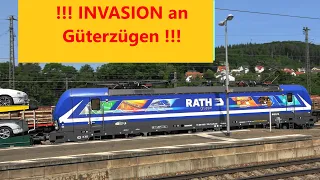 ‼INVASION an Güterzügen‼ am Bahnhof Treuchtlingen mit Vectron, Taurus, BR187, BR145, BR152, BR185