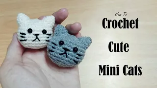 [Eng Sub] 钩针教程：简单可爱的小猫 Crochet Little Cat 新手友好的编织方法