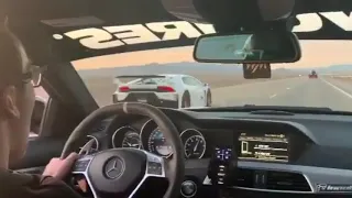 Mercedes C63 Amg Eurocharged vs Lamborghini, Nissan Gtr , Drift & brutal Exhaust