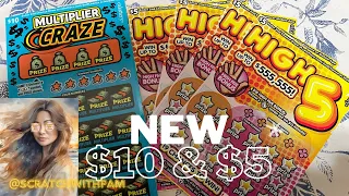 New Multiplier Craze ‼️High 5 | CA scratchers #scratchwithpam #scratchers #cascratchers #calottery