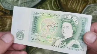 Банкнота 1 фунт Англия