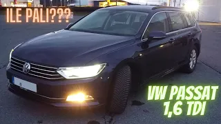 OSZCZĘDNY DIESEL DLA RODZINY I DLA FIRMY - ILE PALI VW PASSAT 1,6 TDI