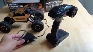 Monster 4WD - Remote Control Car Unboxing Toy