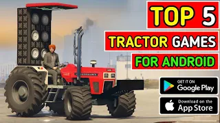 Top 5 INDIAN TRACTOR Games For Android in Hindi | Devil Gamer