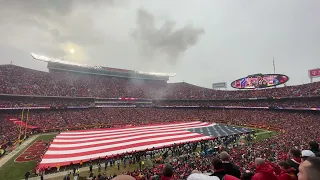 Must watch 2023 AFC Divisional National Anthem Flyover