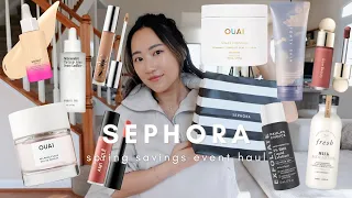 SEPHORA SPRING SAVINGS EVENT HAUL: speed reviews on skincare & makeup i bought (i'm impressed! 🤩)