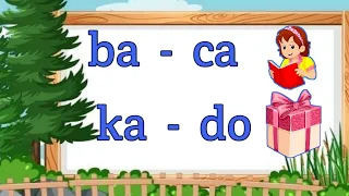 Belajar Membaca dua suku kata untuk anak TK dan paud