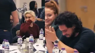 Kit Harington and Emilia Clarke cries after hearing the ending script