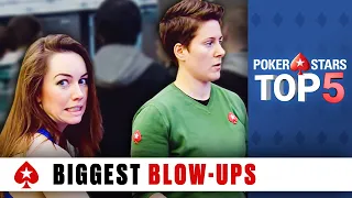 Top 5 Biggest Poker Blow-Ups ♠️ Poker Top 5 ♠️ PokerStars Global