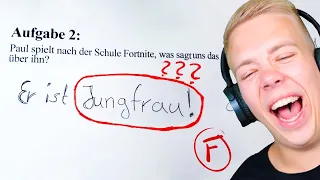 Die LUSTIGSTEN Schülerantworten in TESTS #3