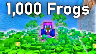 I got ONE THOUSAND FROGS in Survival Minecraft