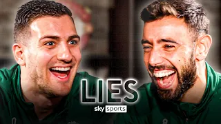 How many Portuguese footballers can Bruno Fernandes & Dalot name in 30 seconds? | LIES