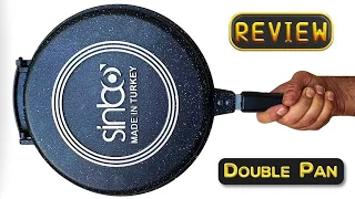 Double Sided Grill Pan for Low Oil Cooking Review Sinbo Round Pan