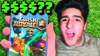 Beating clash royale with _____ $