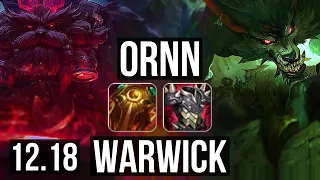 ORNN vs WARWICK (TOP) | 2/1/13, 300+ games | EUW Master | 12.18