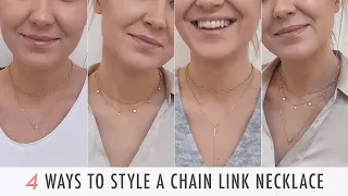 How to Layer Necklaces  |  4 Ways to Style A Chain Link Necklace