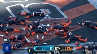 Bengals get an INT then do imaginary snow angels