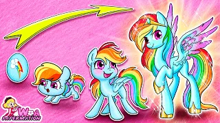 MY LITTLE PONY Transformation: How Did Rainbow Dash Growing Up? | 재미있는 스톱 모션 만화 | Annie Korea