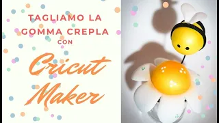 Tutorial Cricut Maker e gomma crepla "Ape su vasetto"