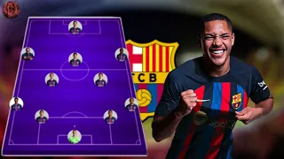 Barcelona Predicted Starting Lineup Next Season 23/24 Feat Vitor Roque🔥😱