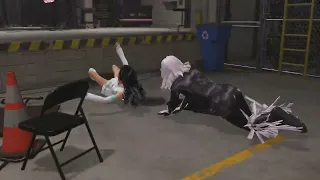 Black Cat vs. Cure White (c), Backstage Brawl, Hardcore Championship