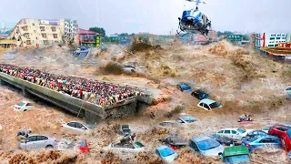 Dyke breach of river: China become a vast ocean! Highways, buildings washed away floods in Anhui