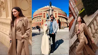 Stjepan Hauser  beutifull gorgeous special guest aidagarifullina exited for tonight show in London