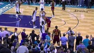 NBA Fan gets ejected because he touched LeBron James