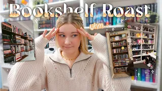 BOOKSHELF ROAST 🔥 roasting my book club’s shelves