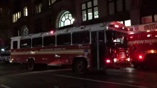 FDNY MRTU RESPONDING TO EXPLOSION ON WEST 23RD STREET IN CHELSEA, MANHATTAN IN NEW YORK CITY.