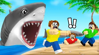 We Got ATTACKED By A GREAT WHITE SHARK In Roblox!