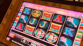 $200/Spin D Lucky Jackpot Experience in Las Vegas Diamond Queen Slots #slotmachine #gambling #hawaii