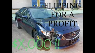 FIXING & SELLING A CRASHED 2017 MAZDA 6