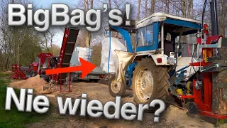 Warum ich NIE wieder Brennholz mit BigBag's im Wald spalten werde!