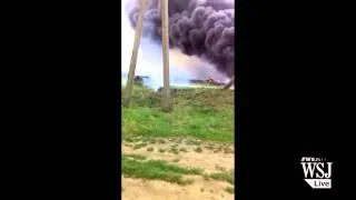Amateur Video of Malaysia Airlines Crash