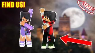 Aphmau & Aaron Dancing in COUNT DRAKULA CASTLE Finding Challenge 360° VR