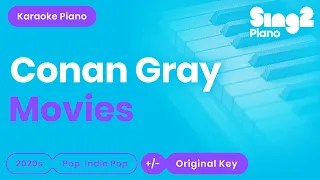 Conan Gray - Movies (Piano Karaoke)