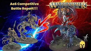 AoS Competitive Battle Report!! Bonereapers Vs Sylvaneth: Petrifex Elite Vs Gnarlroot!