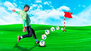 JUEGO AL GOLF CON UN BALÓN DE FÚTBOL *imposible*