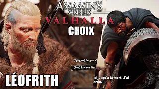 ASSASSIN'S CREED VALHALLA : GUIDE DES CHOIX : LEOFRITH Tuer ou Épargner (Conséquences / Différences)