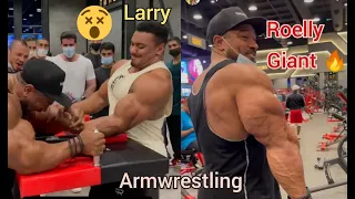 roelly winklaar arm wrestling video with larry wheels |gym motivation| #shorts | arm wrestling fire.